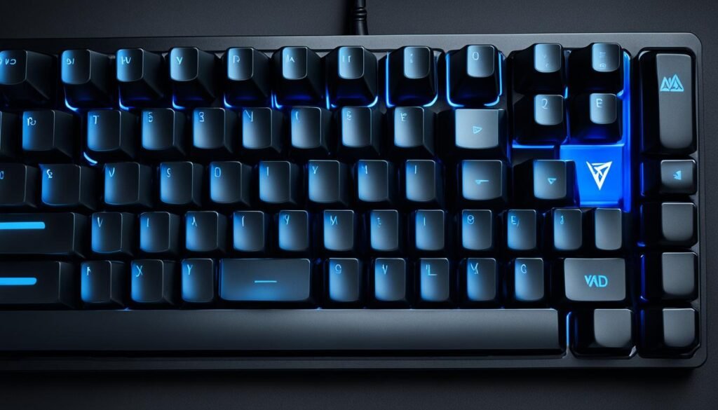 FPS gaming keyboard with fast response features