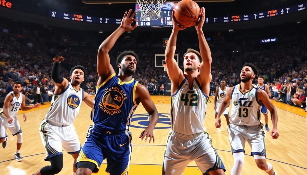 golden state warriors vs utah jazz match player stats