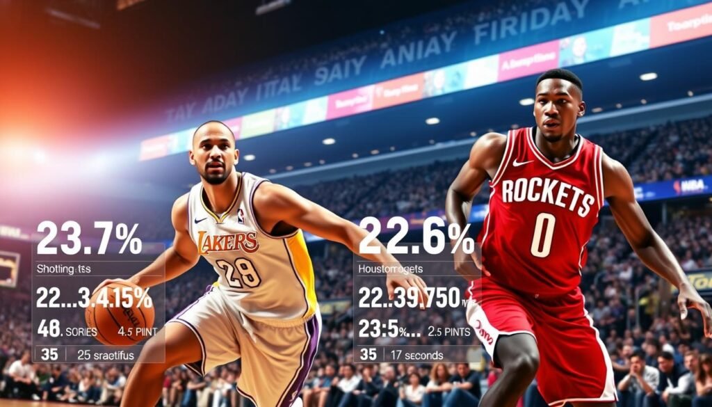 lakers vs houston rockets match player stats