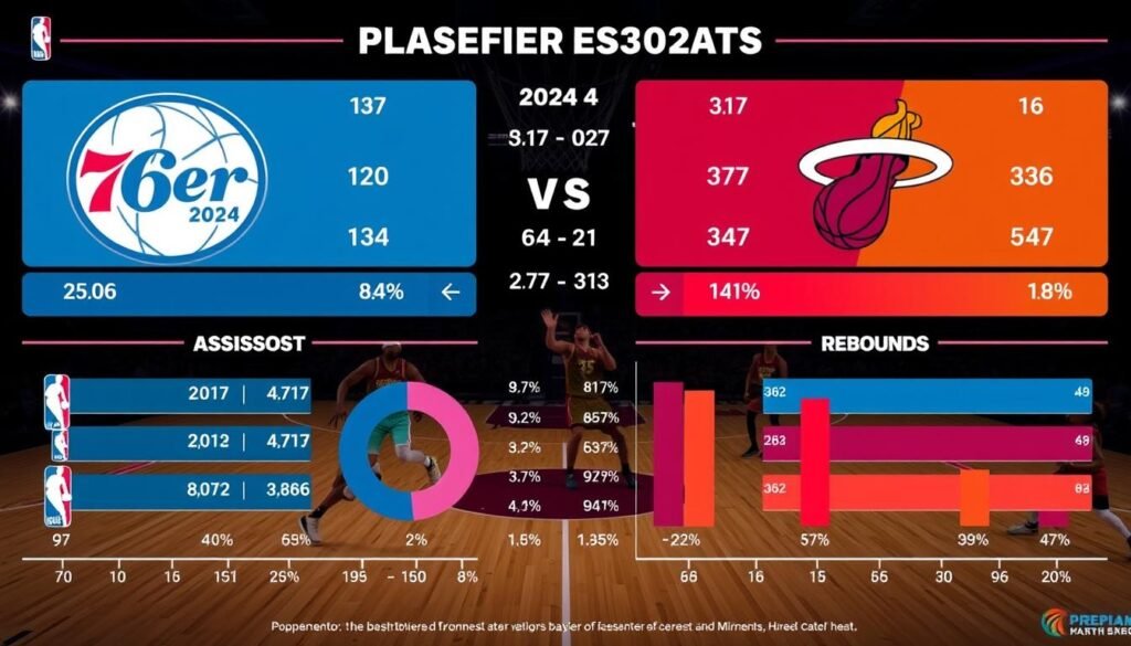 76ers vs miami heat match player stats