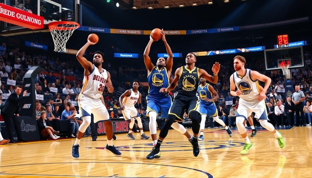 denver nuggets vs golden state warriors match player stats