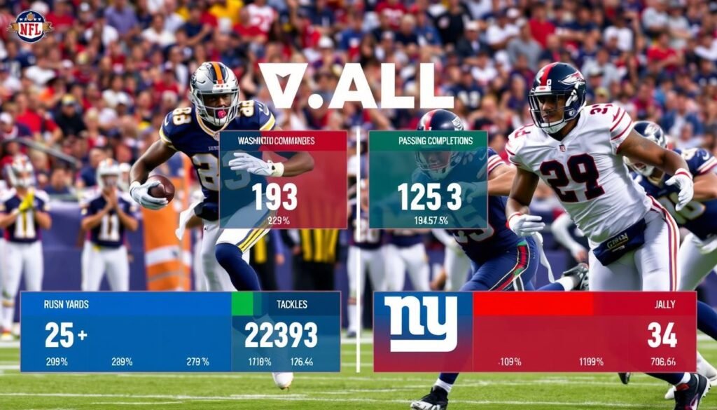 washington commanders vs new york giants match player stats